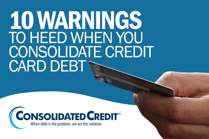 Credit debt card consolidate consolidation when