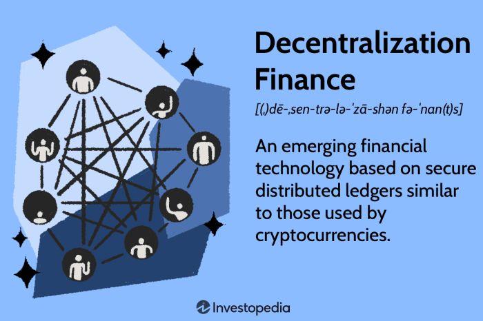 Decentralized defi blockchain